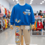 Conjunto Paw Patrol infantil azulino con beige para niños