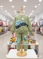 Conjunto Snoopy Color Verde para Niños – Ropa Infantil Cómoda y Divertida