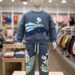 Conjunto Snoopy para niños color acero | Suave, cómodo y moderno