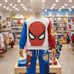 Conjunto Spiderman para niños de franela