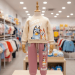 Conjunto Bluey para niños bicolor