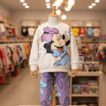 Conjunto para niñas de Minnie – Lila y Crema