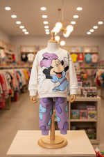 Conjunto para niñas de Minnie – Lila y Crema