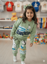 Conjunto Snoopy Color Verde para Niños – Ropa Infantil Cómoda y Divertida - Imagen 2
