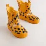 Botas de agua Yellow Leopard Print