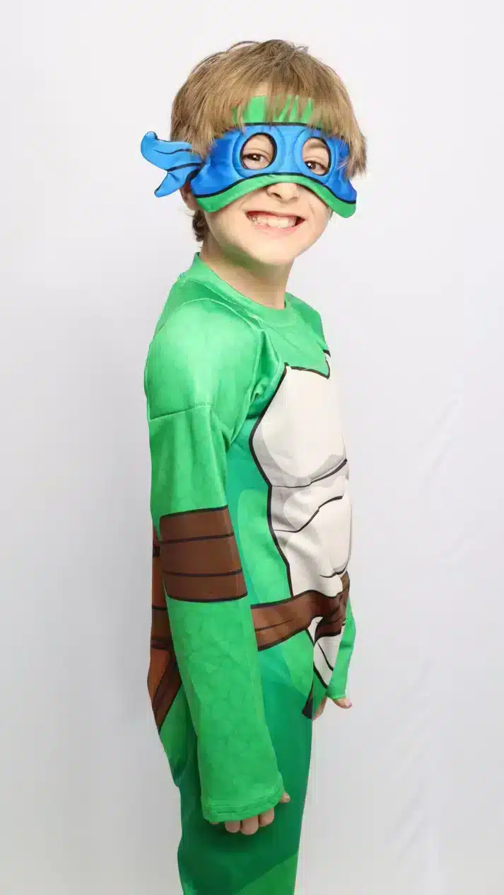 IMG_8233.webp Disfraz Tortuga Ninja Leonardo para niños – Color azul - Imagen 1
