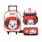 Pack Escolar Maleta Lonchera y Cartuchera 101 Dálmatas PREMIUM - 3 Piezas