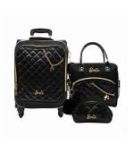 Pack Escolar Maleta Lonchera y Cartuchera Barbie Black PREMIUM - 3 Piezas
