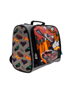 Pack Escolar Maleta Lonchera y Cartuchera Hot Wheels Dragon PREMIUM - 3 Piezas - Imagen 4