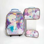 Pack Escolar Maleta Frozen Tornasolado PREMIUM - 3 Piezas