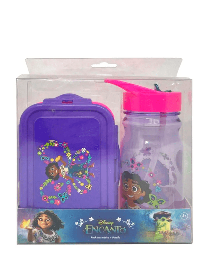 Pack-hermetico-y-botella-Disney-Encanto-a.png Pack hermético y botella Disney Encanto - Imagen 1