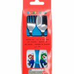 Set de Cubiertos Metálicos Mario Bros