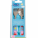 Set de Cubiertos Metálicos Pepa Pig