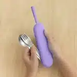 OmieBox UP Pod Set de Cubiertos de Acero Inoxidable - Morado - Imagen 4