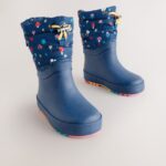 Botas de Agua Azul Marino para Niña – Impermeables y de Calidad Premium