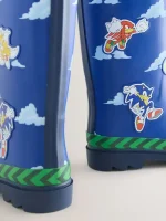 Botas de Agua de Goma Sonic Color Azul – Edición Limitada para Niños - Imagen 3