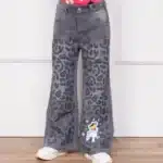 Pantalón jean Bluey para niña color gris