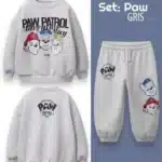 Conjunto Paw Patrol para niños color gris