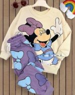Conjunto para niñas de Minnie – Lila y Crema - Imagen 2