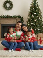 Chompa Navideña Familiar Papá Noel y Renito – Para Niños y Adultos - Imagen 2