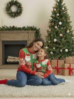 Chompa Navideña Familiar Papá Noel y Renito – Para Niños y Adultos - Imagen 5