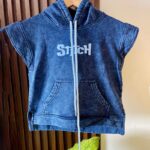 Chaleco Stitch para niñas en franela jaspeada – Edición limitada y exclusiva