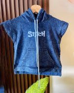 Chaleco Stitch para niñas en franela jaspeada – Edición limitada y exclusiva