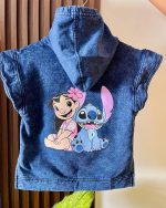 Chaleco Stitch para niñas en franela jaspeada – Edición limitada y exclusiva - Imagen 2