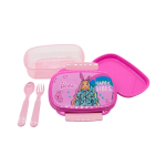 Taper Barbie Conejo 600ml con cubiertos - Imagen 4