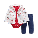 Conjunto de 3 piezas Bebé Rosas