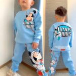 Conjunto Mickey Mouse astronauta para niños Celeste