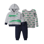 Conjunto de 3 piezas Importado Cocodrilo