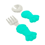 Cubiertos de Silicona Gato Verde - Imagen 2