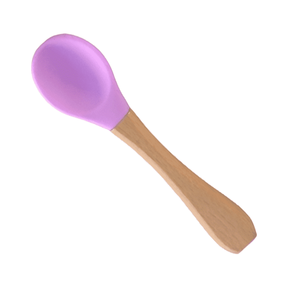 cuchara-lila.png Cuchara de Silicona y Bambú lila - Imagen 1