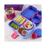 Lonchera Modular Thermos Lila para Niñas: Organizador Escolar Libre de BPA - Imagen 2