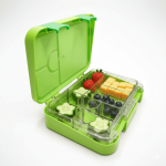 Lonchera Tritan 6 Divisiones Lunch Kids – Limón Personalizada - Imagen 2
