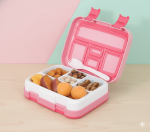 Lunch Box Bento 5 Divisiones Rosado para Niños | La Mirilla Kids