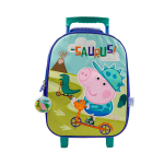 Pack Escolar Nido George Pig Premium: Mochila con Ruedas, Lonchera y Cartuchera - Imagen 2