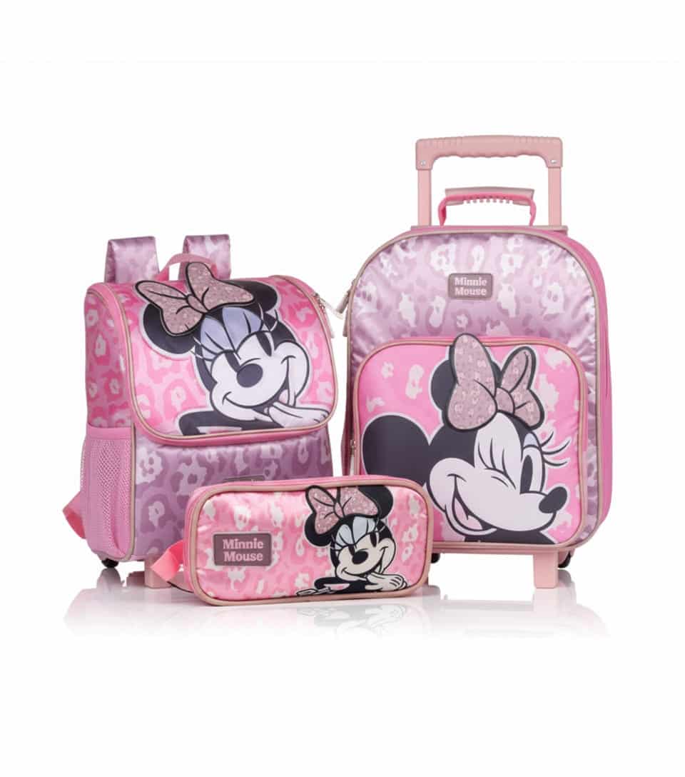maleta-de-minnie-mouse-con-ruedas-premium-la-mirilla-kids.jpg Maleta de Minnie Mouse para Niñas: Pack Premium con Ruedas - Imagen 1