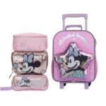 Maleta de Minnie Tornasolada: Pack Escolar Premium 3 en 1