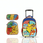 Maleta de Pokémon Original: Pack Premium 3 en 1 con Ruedas, Lonchera y Cartuchera