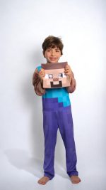 Disfraz Minecraft Steve para niños - Imagen 2