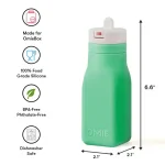 OmieBottle Botella de Agua para Lonchera - Verde - Imagen 4