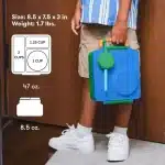 OmieBox Lonchera Térmica Bento para Niños - Azul / Verde - Imagen 7
