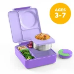 OmieBox Lonchera Térmica Bento para Niños - Lila / Morado