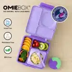 OmieBox Lonchera Térmica Bento para Niños - Lila / Morado - Imagen 3