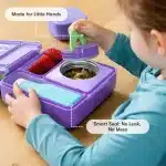 OmieBox Lonchera Térmica Bento para Niños - Lila / Morado - Imagen 6