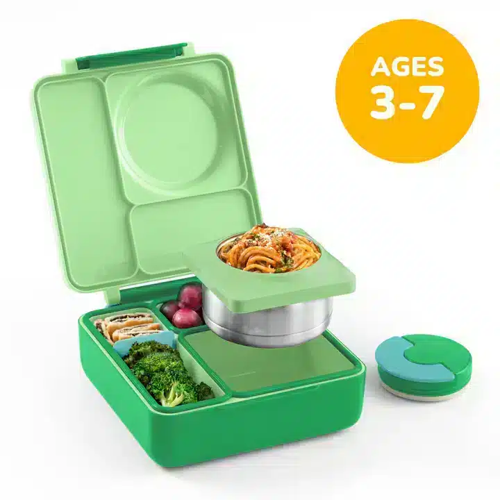 omiebox-lonchera-termica-limon-verde-la-mirilla-kids-2.webp OmieBox Lonchera Térmica Bento para Niños - Limón / Verde - Imagen 1