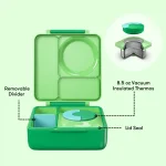 OmieBox Lonchera Térmica Bento para Niños - Limón / Verde - Imagen 7