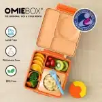 OmieBox Lonchera Térmica Bento para Niños - Melón / Anaranjado - Imagen 3